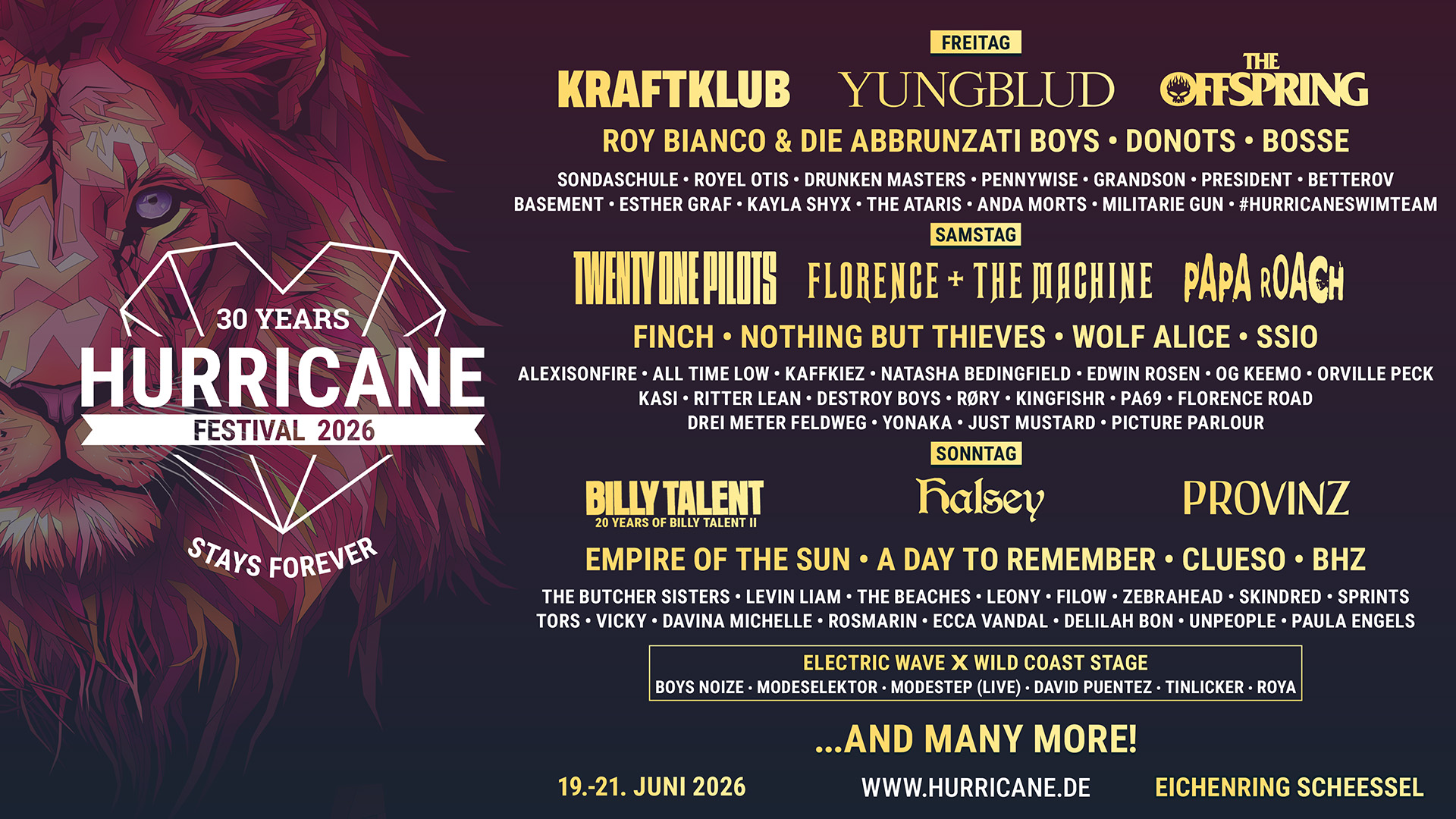 Hurricane 2026: Halsey komplettiert die Headliner-Riege – Neue Bandwelle rollt an